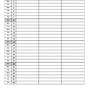 Free printable February 2026 planner with dates