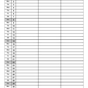 March 2026 printable monthly planner