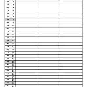 Free printable November 2026 planner