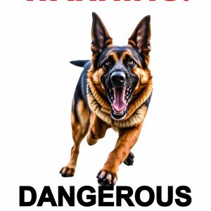 Dangerous Dog Warning Sign Printable