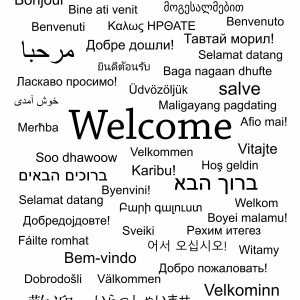 Welcome Sign In Different Languages