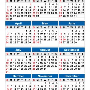 Calendar for 2022 printable