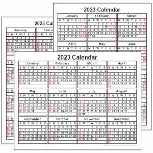 2023 Calendars Printable