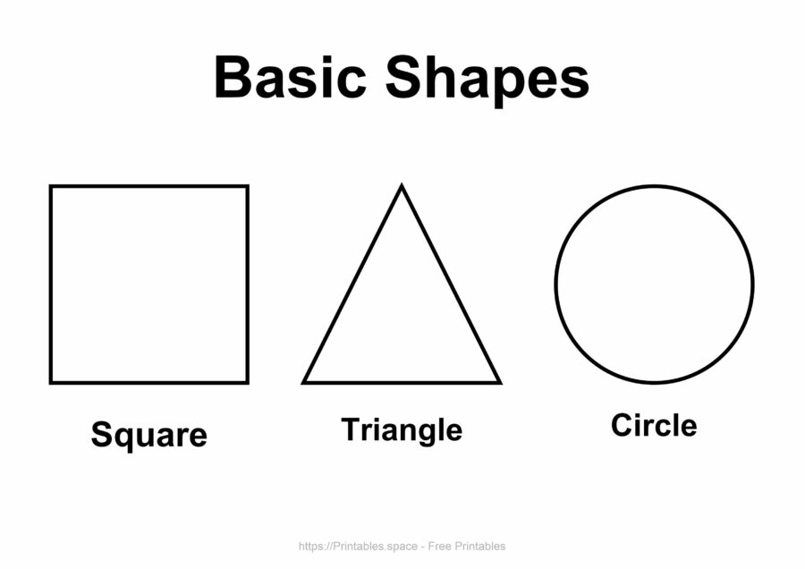 3 Basic Shapes For Kindergarten