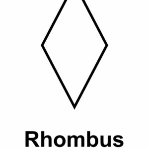 Printable Rhombus Shape