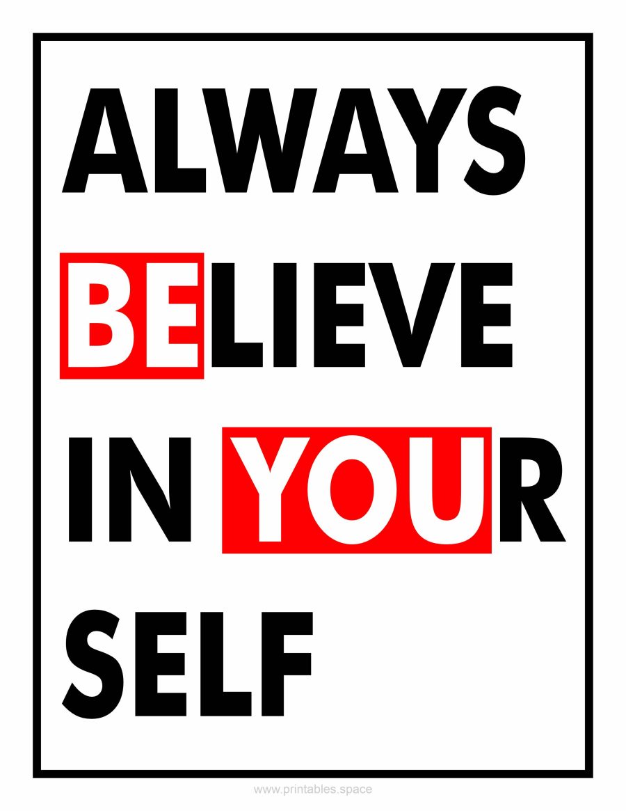 Always Believe in Yourself