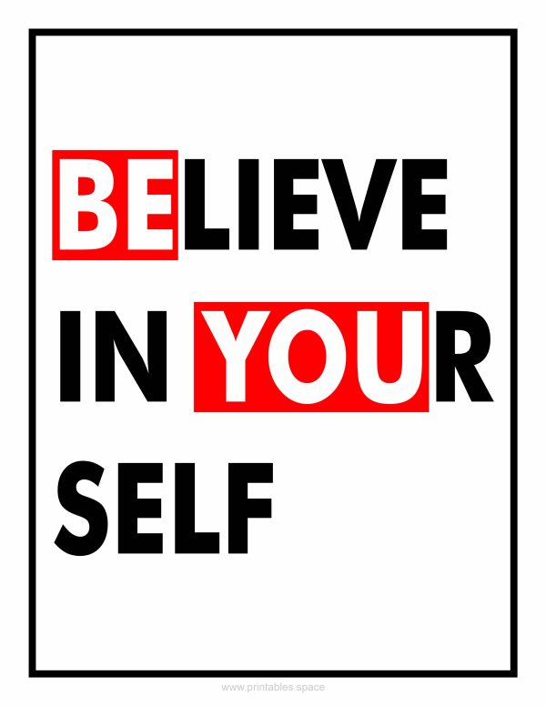 Believe in Yourself