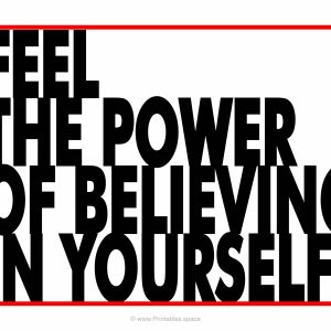 The Power of Believing in Yourself