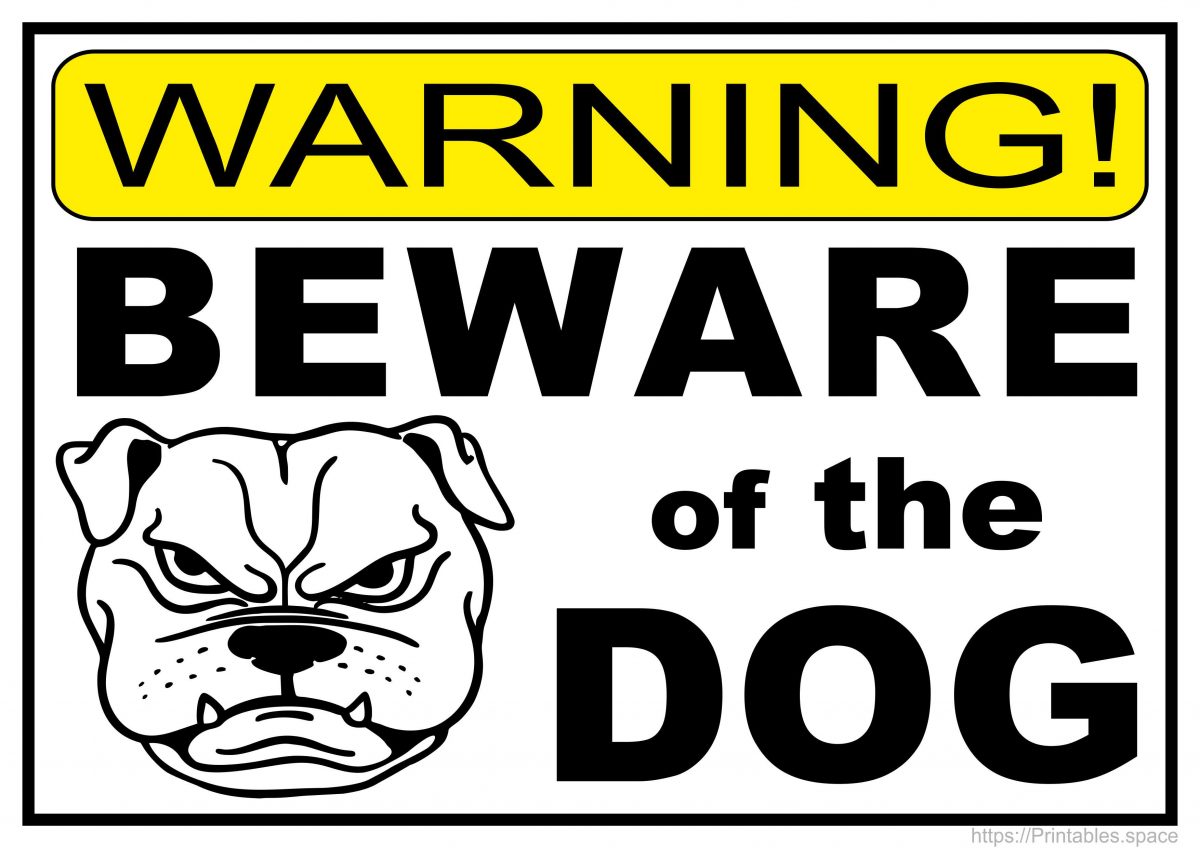 Beware Of Dog Printable Sign Printable World Holiday Beware Of Dog Printable Sign Printable World Holiday