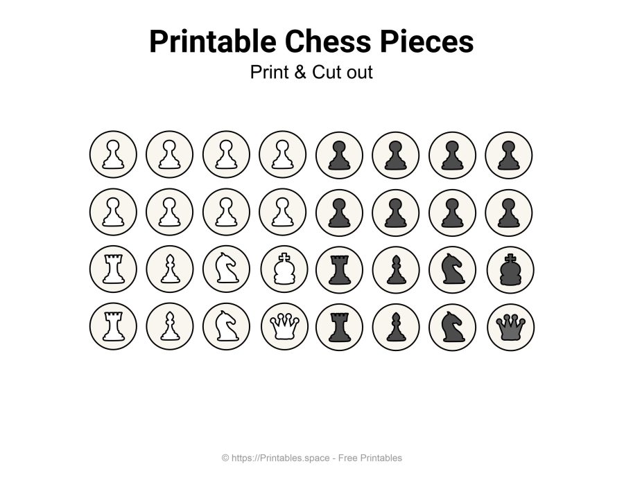 Printable Chess Pieces