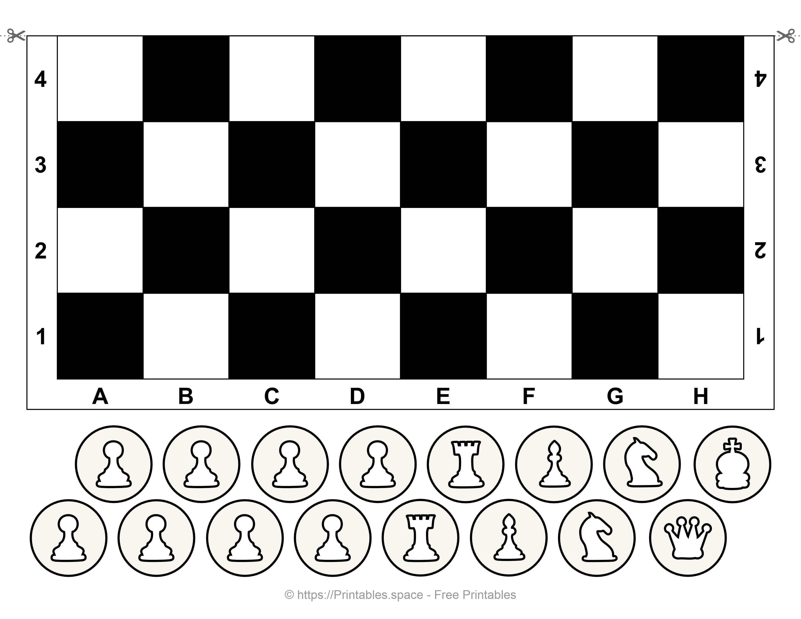 Free Printable Chess Set Part 2 of 2 Free Printables