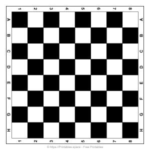 Free Printable Chess Board