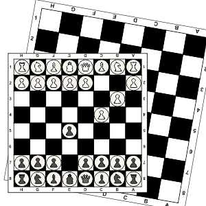 Printable chess boards and pieces