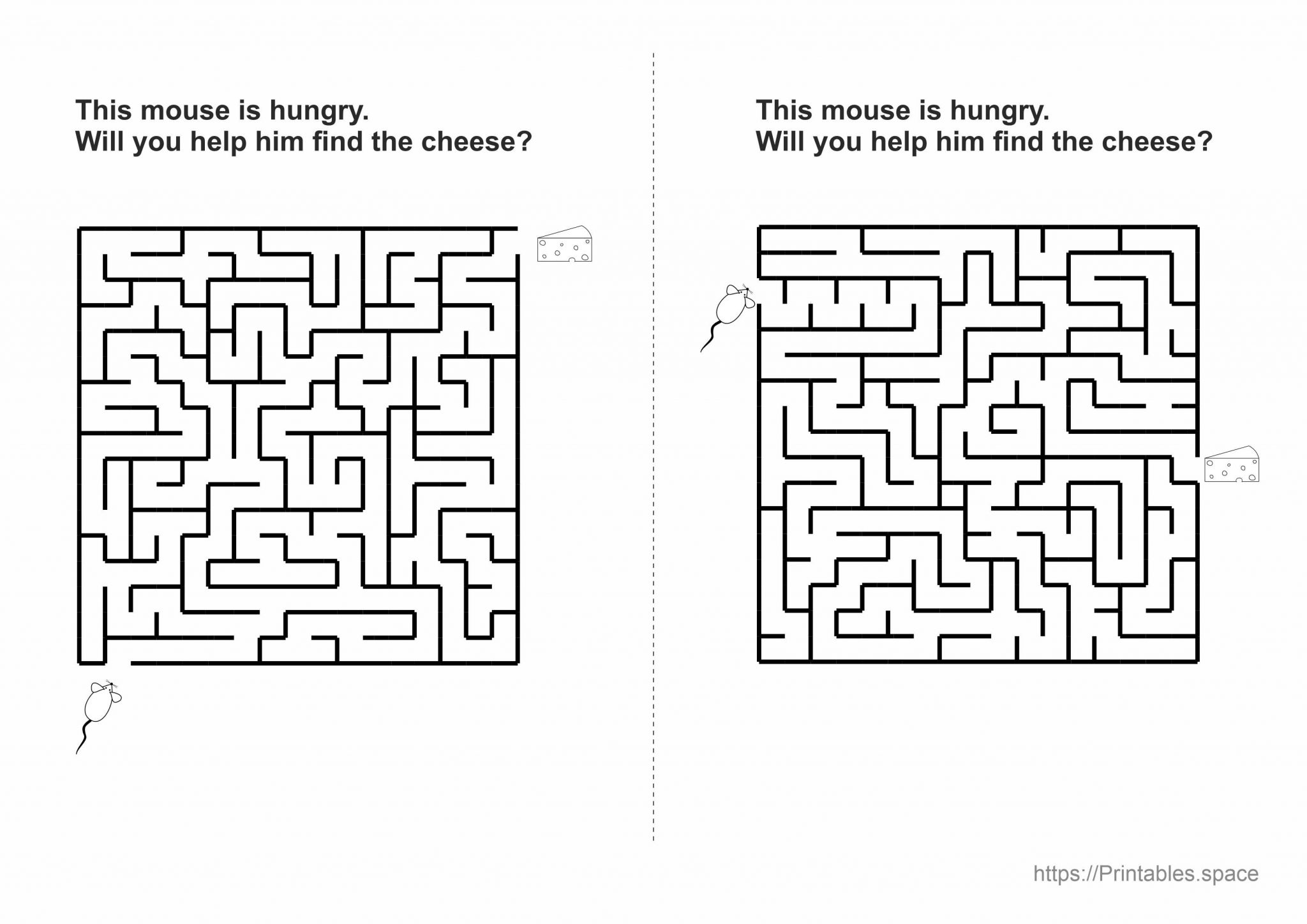 Easy Printable Mazes Free Printables