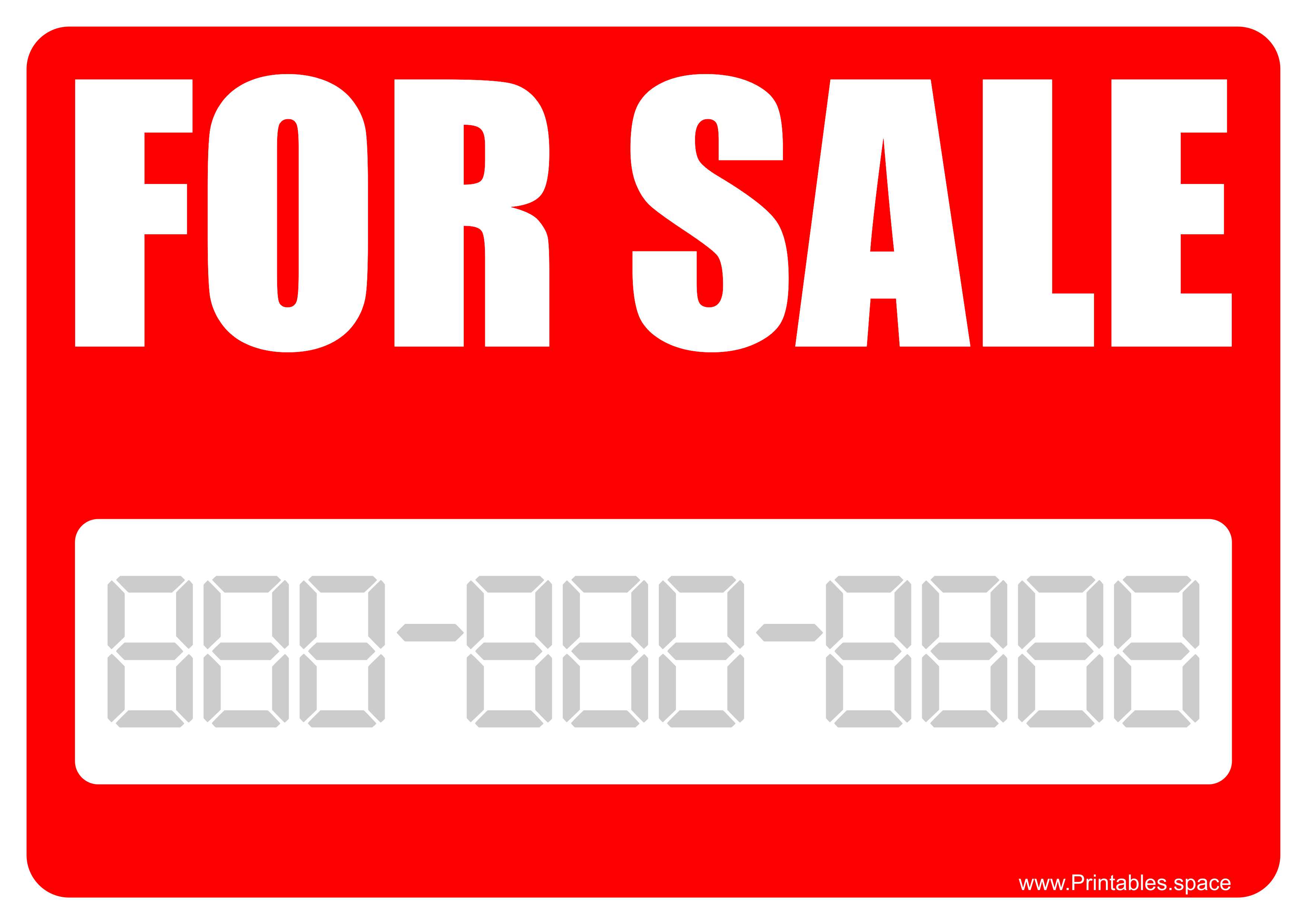Sale Signs Printable
