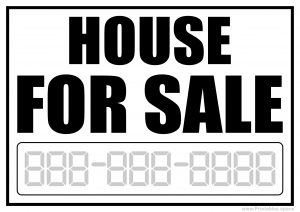 House For Sale Sign
