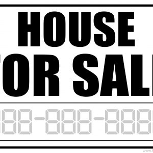 Printable House For Sale Sign
