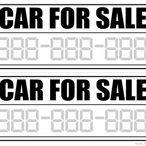 Printable Car For Sale Signs