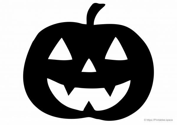 Halloween Pumpkin, Black Pumpkin Printable Template