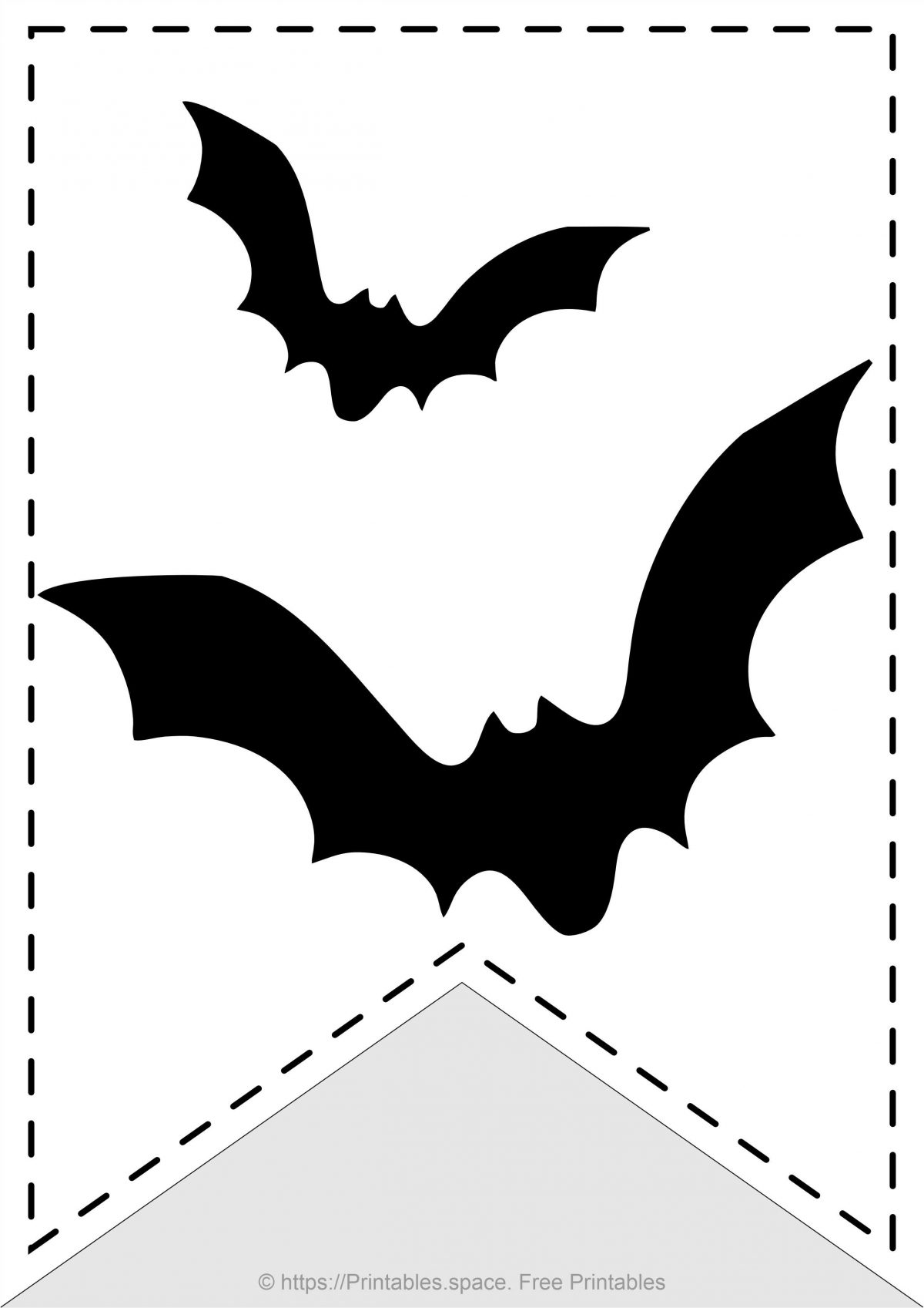 Bats. Halloween Decoration Flag