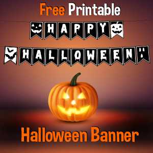 Printable Halloween Banner