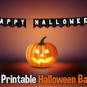 Happy Halloween Printable Banner