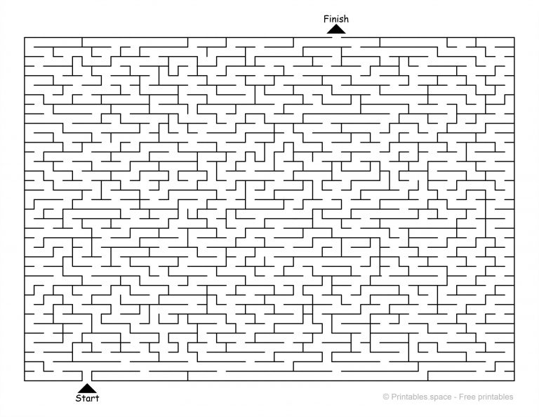Hard Printable Mazes – Free Printables