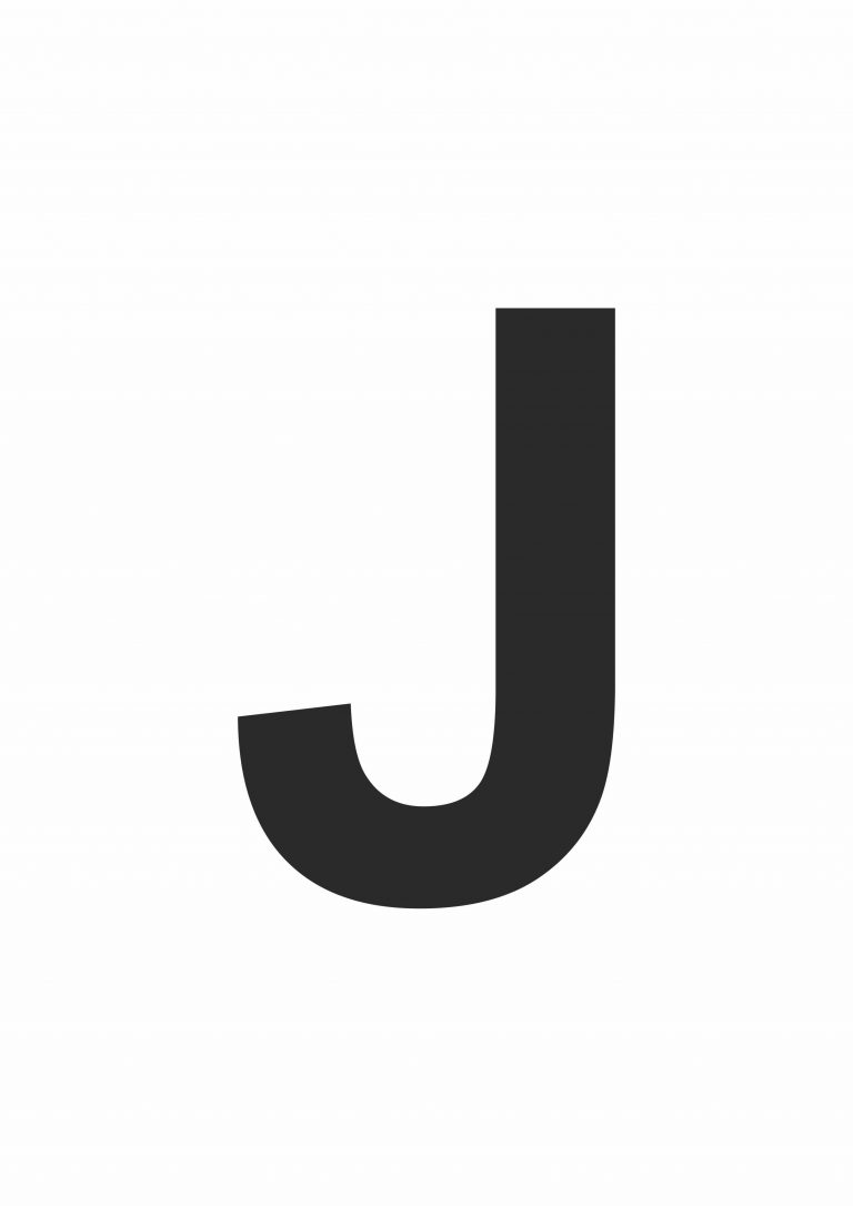 Large Letter J – Free Printable Template – Free Printables