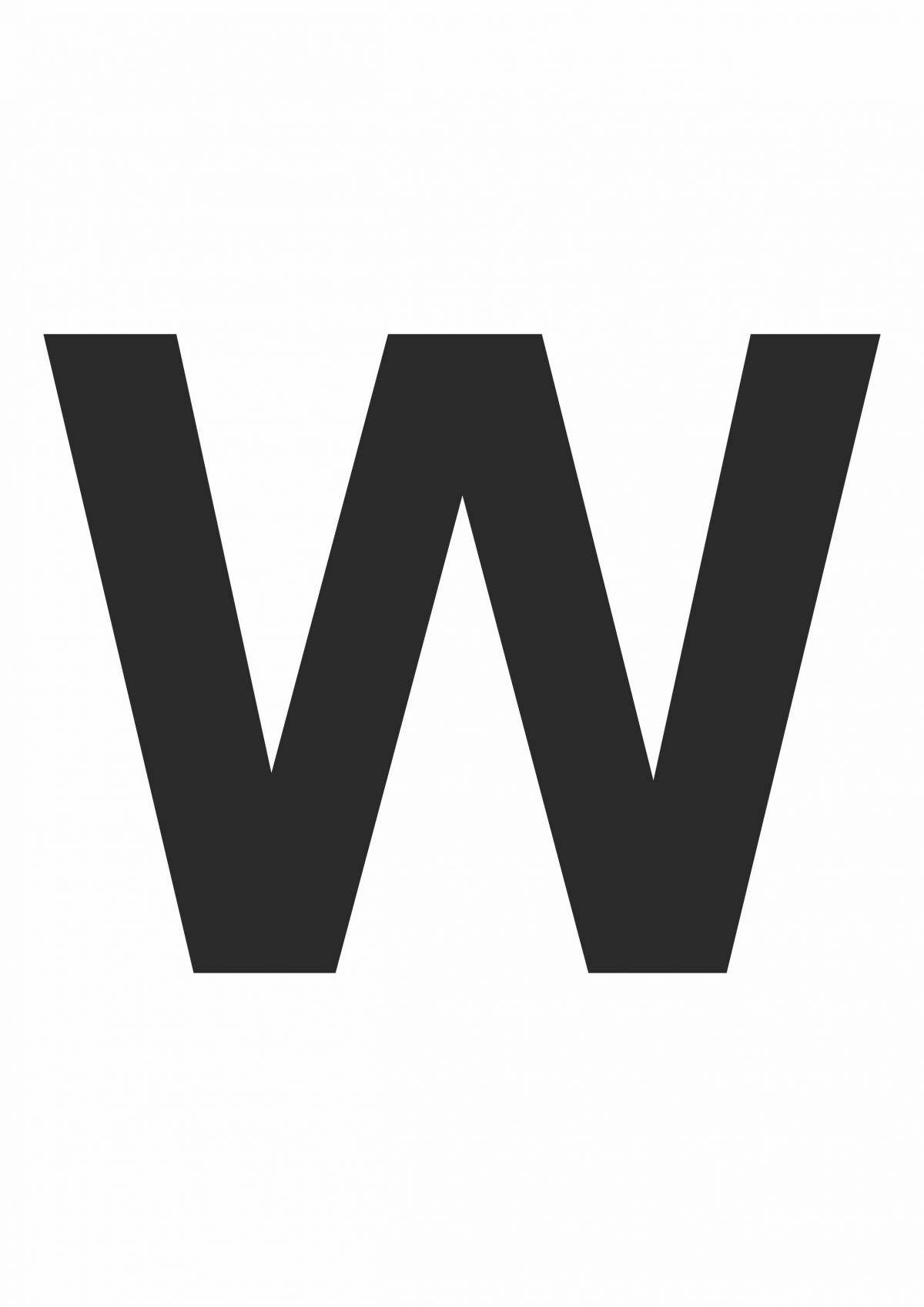 Large Letter W Free Printables