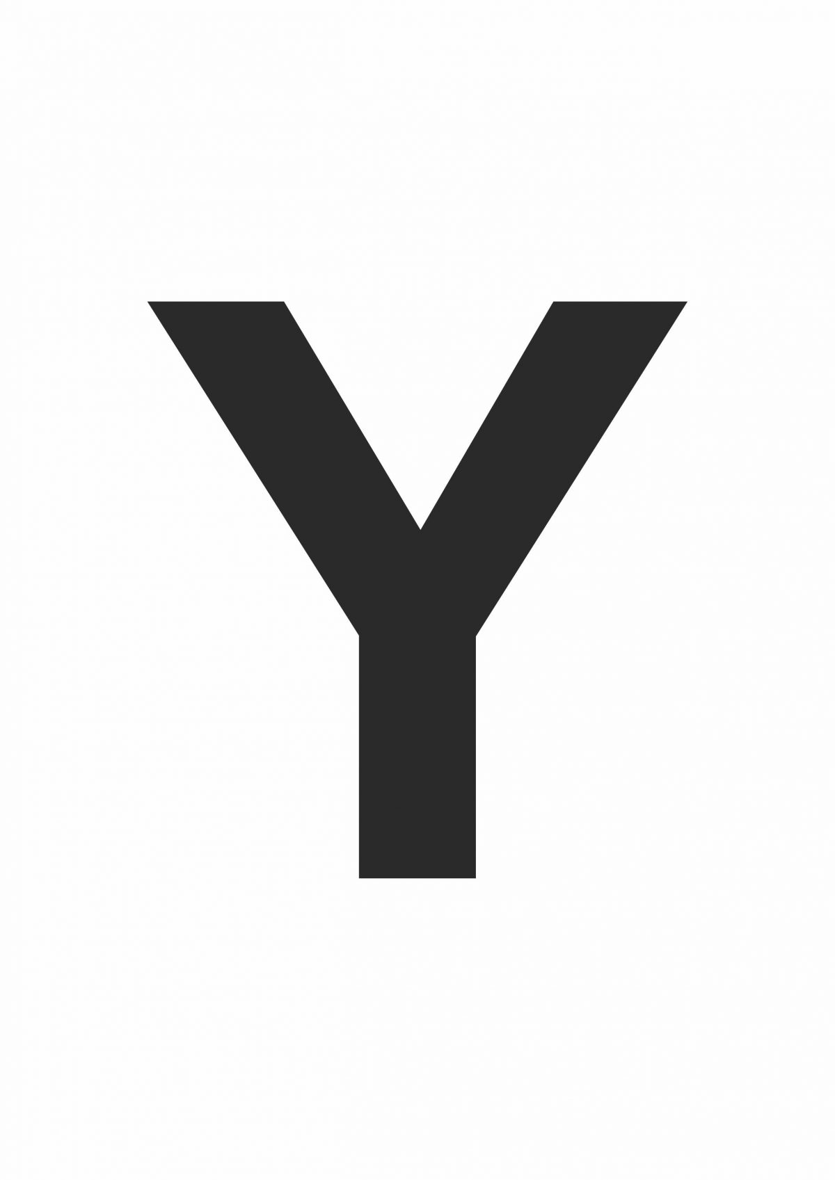 Letter Y Printable