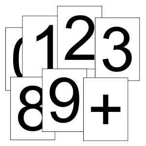 Large Printable Numbers 0 9 1 Per Page Math Symbols Free Printables