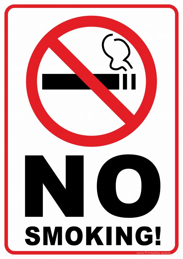 no smoking sign without the cigarette