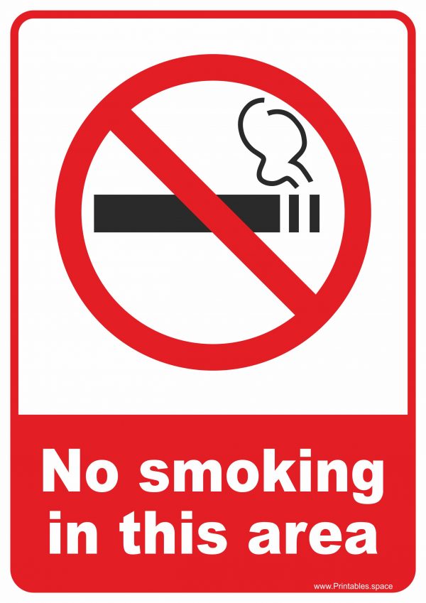 Printable No Smoking Signs Free Printables