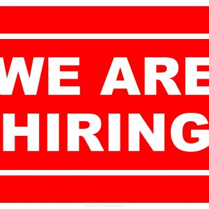 We Are Hiring Sign