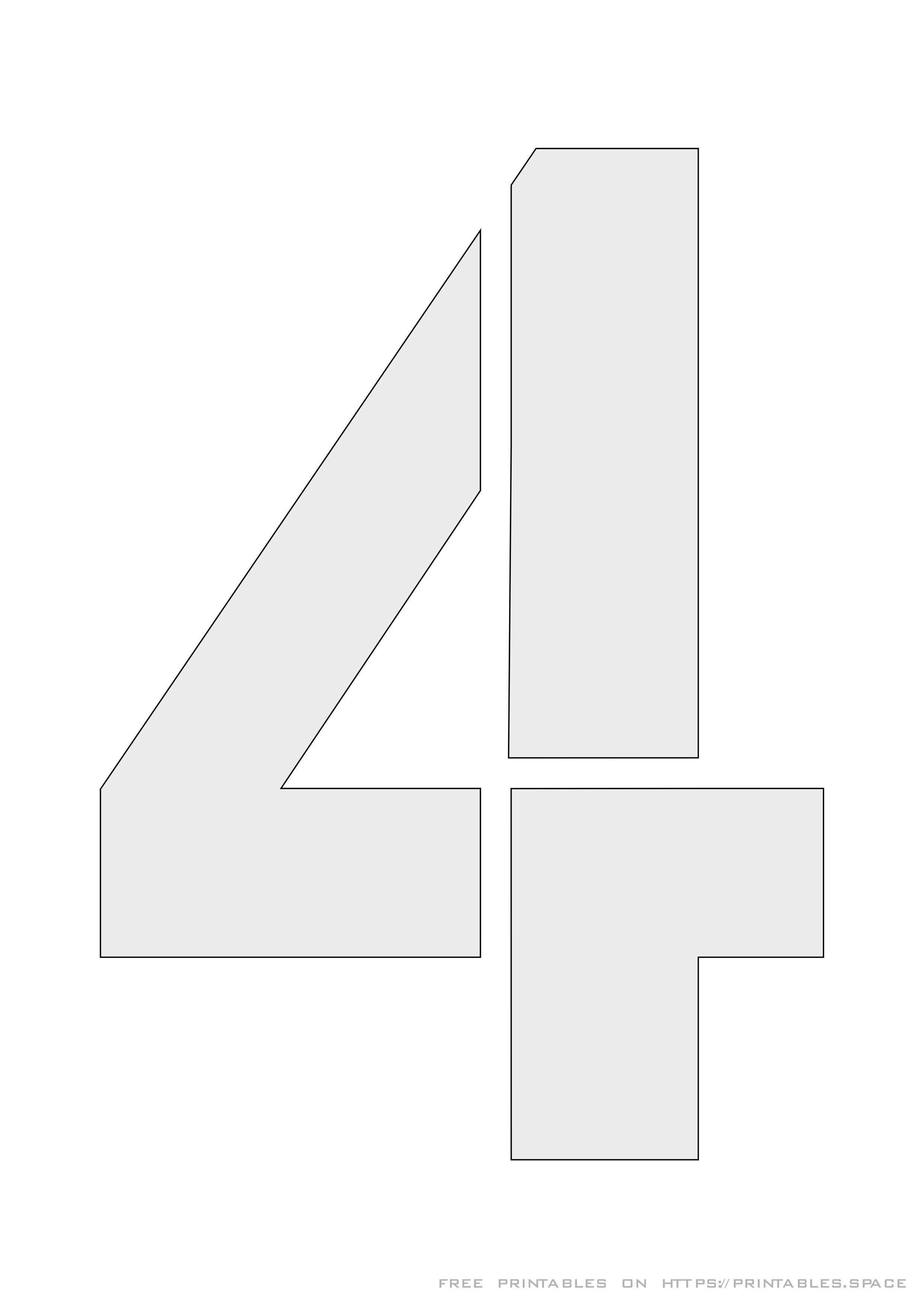 Free Number Stencils Printable To Download Number Stencils 