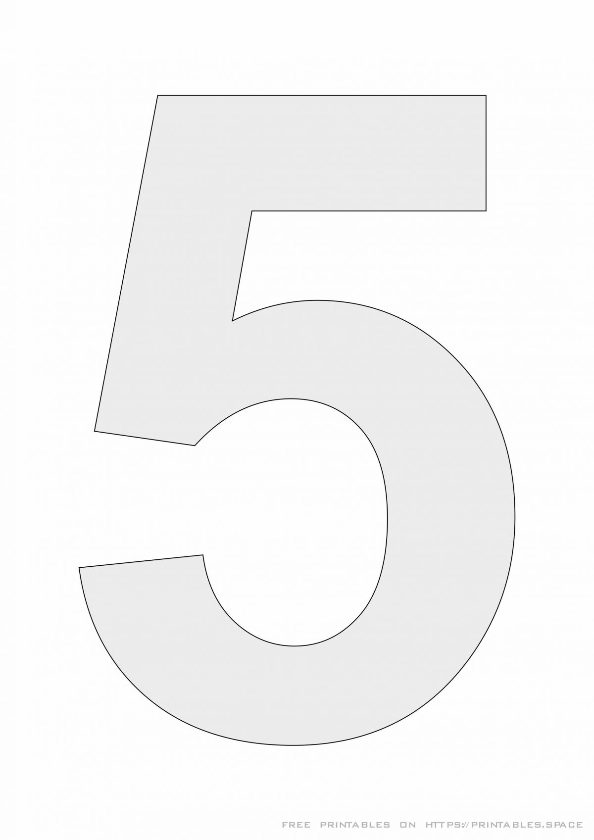 Stencil Printable Numbers