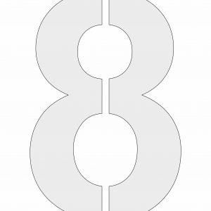 Printable Stencil Number 8 For Cut Out And Painting