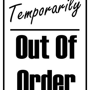 Temporarily Out Of Order Sign Printable (Vertical)