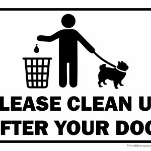 Clean Up After Your Dog Sign