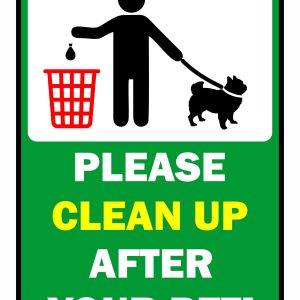 Clean Up After Your Pet Sign