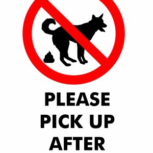 Peak Up After Your Pet Sign