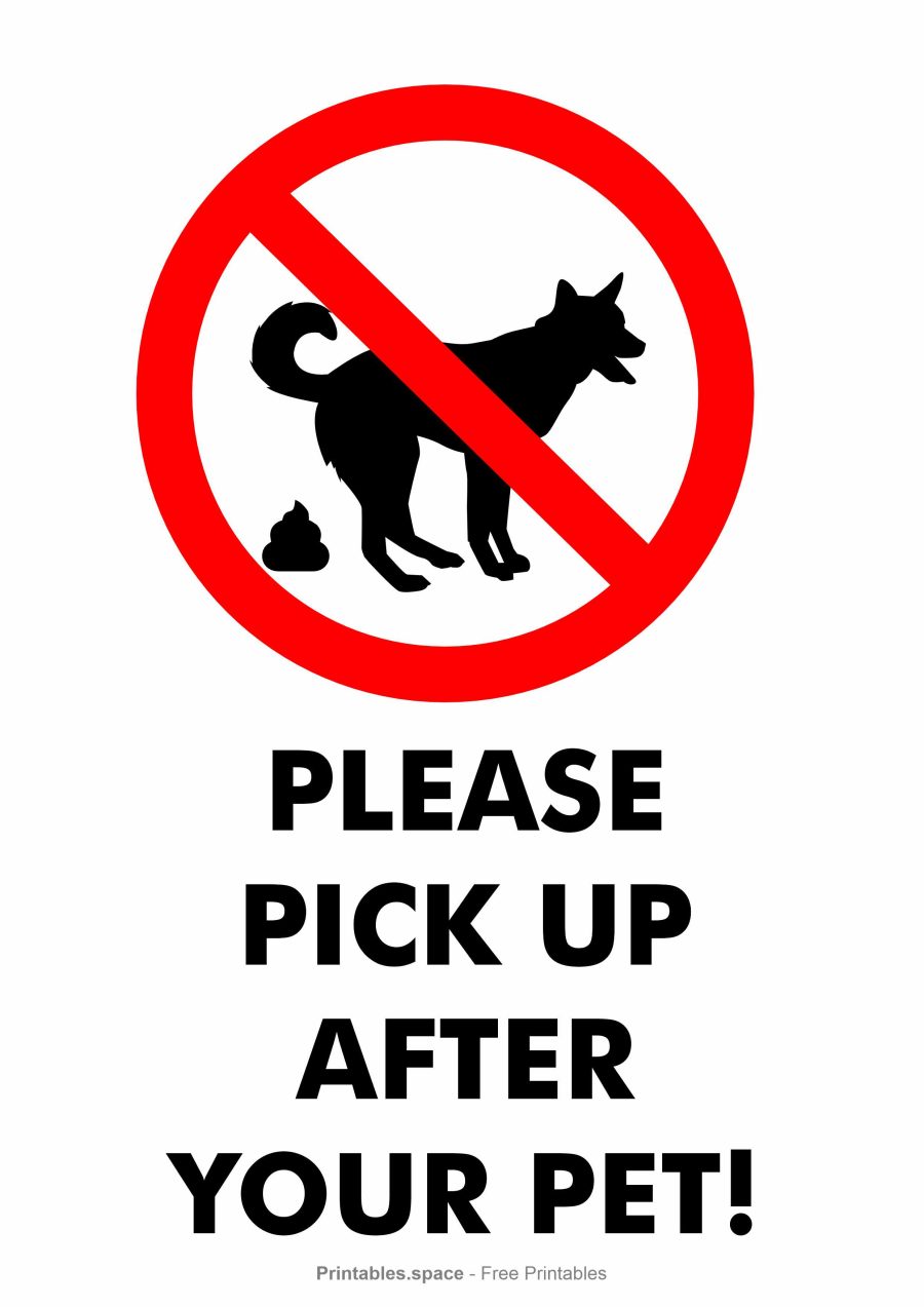 Peak Up After Your Pet Sign