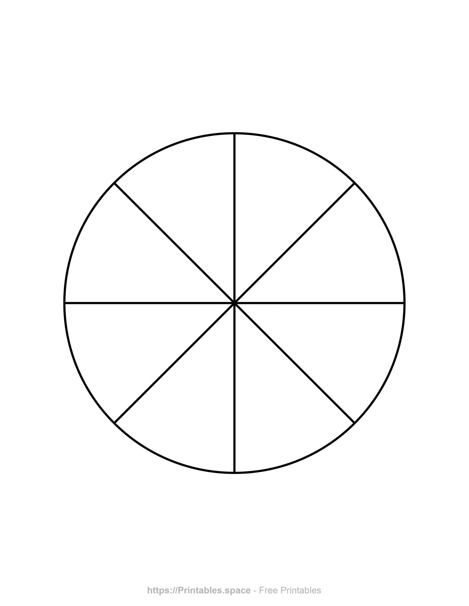 Круг разделенный на 12 частей