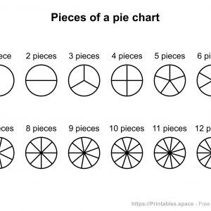 Printable Pieces Of a Pie Chart