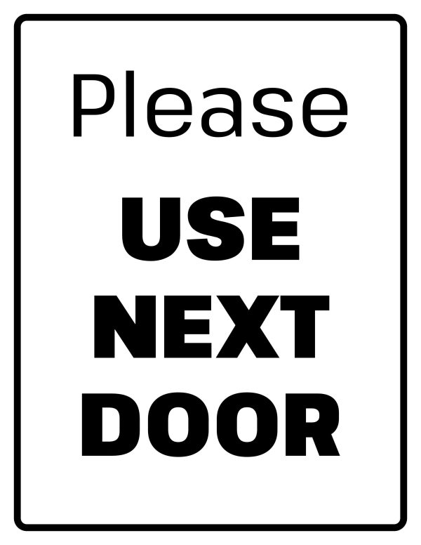 Please use next door sign printable free pdf