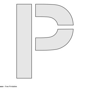 Letter P Stencil