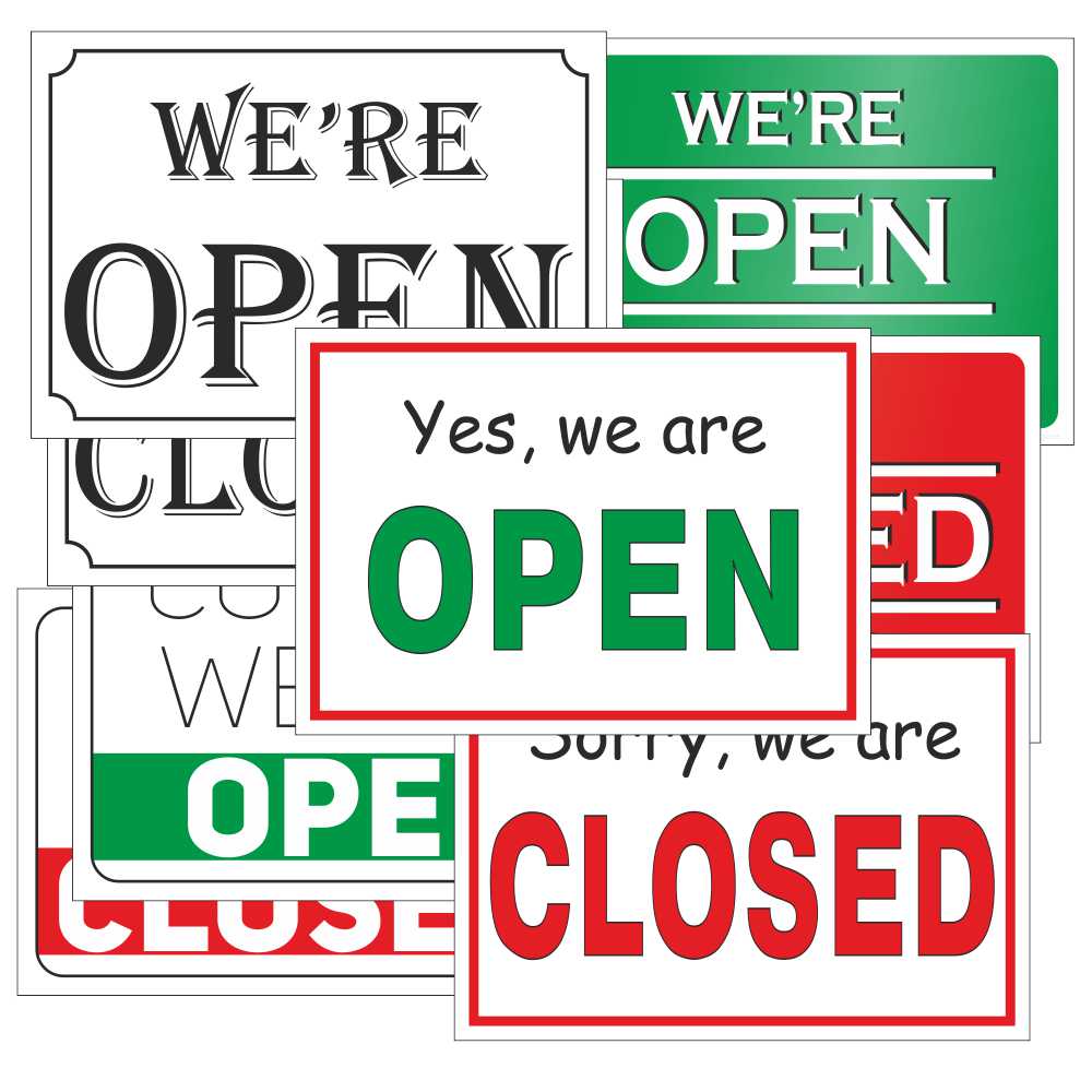 Printable Open And Closed Signs Free Printables