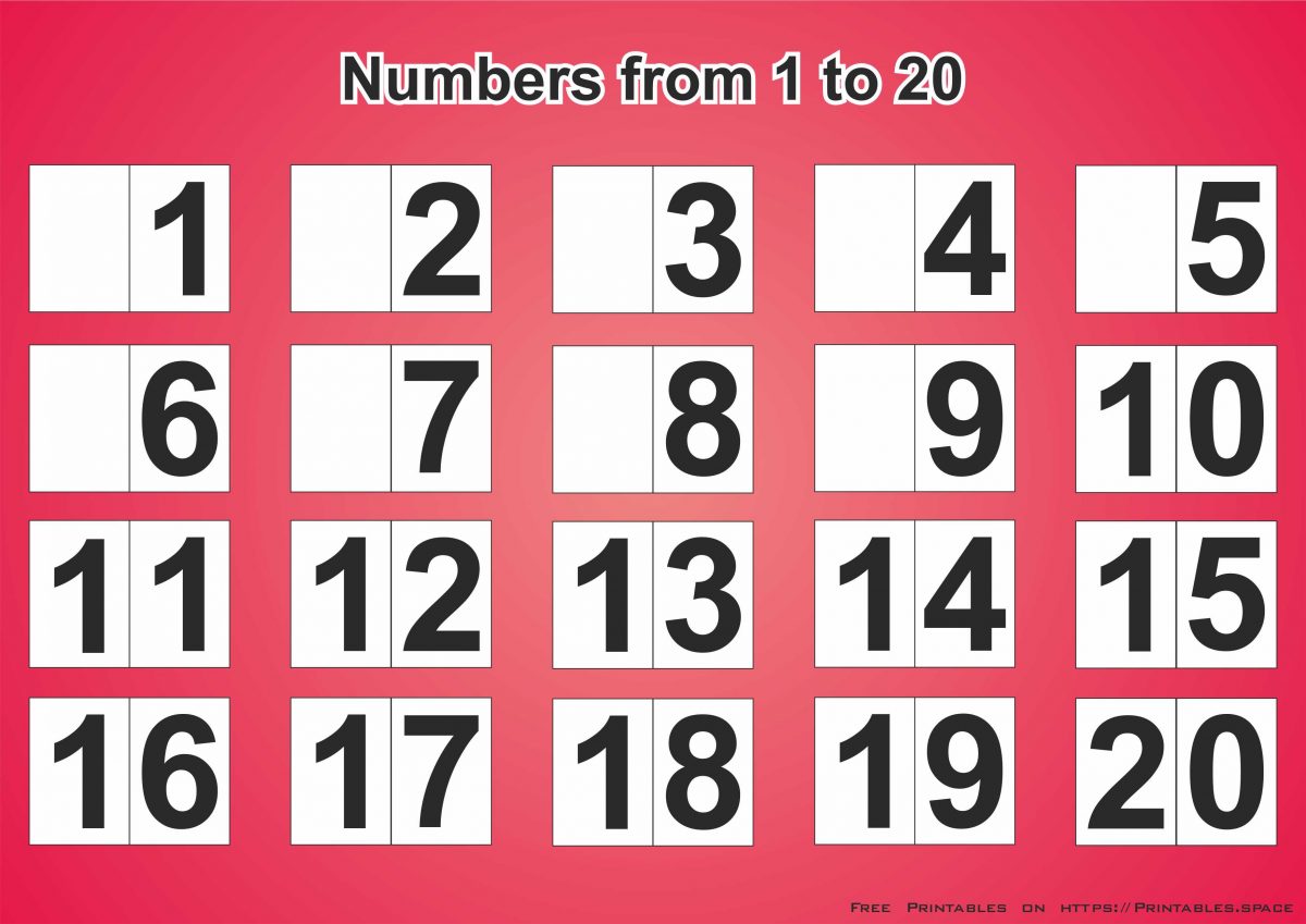 Learning Numbers From 1 to 20