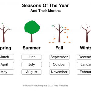 Seasons Of the Year With Months and Pictures