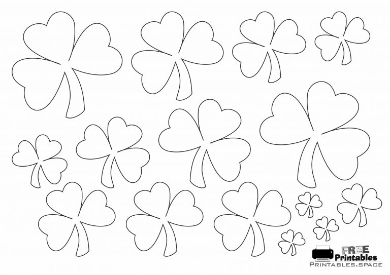 free printable shamrock template free printables